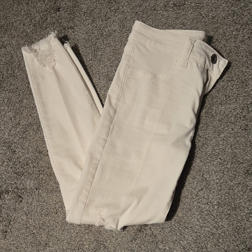 American Eagle Outfitters Cream Jeans
